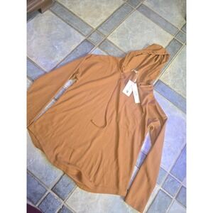 NEW - Morhuduck Hoodie,  Women's Large  Waffle Knit, Lightweight Sweatshirt